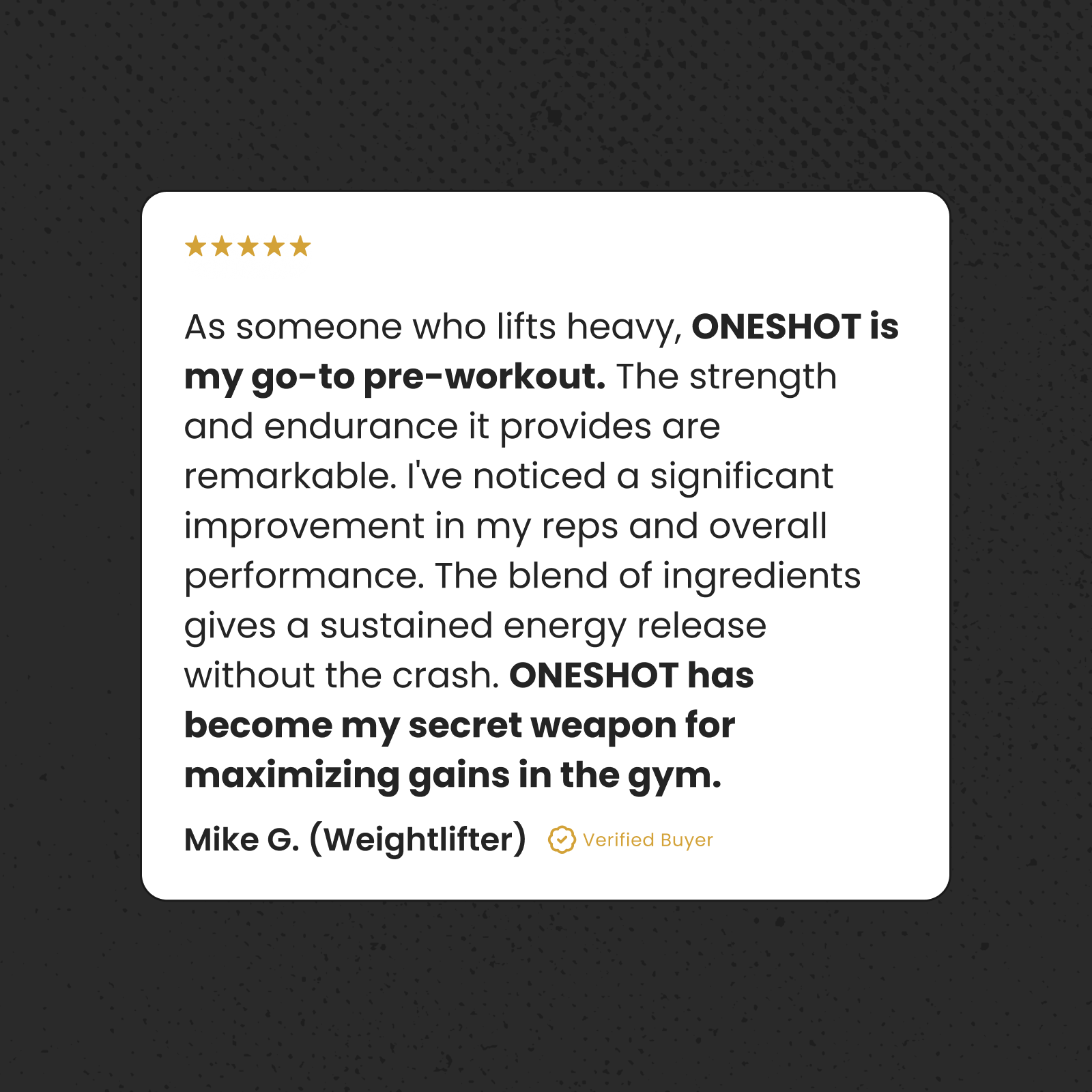OneShot Nootropic Pre-Workout