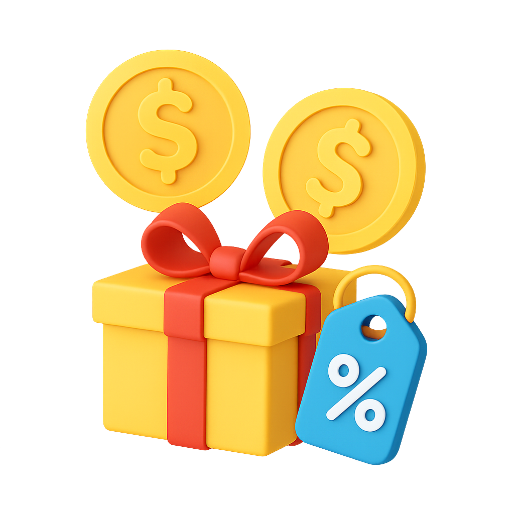 Free giveaways & Exclusive discounts