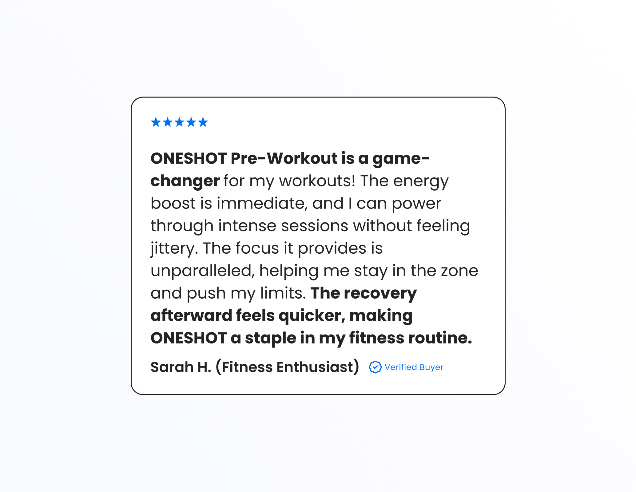 OneShot Nootropic Pre-Workout