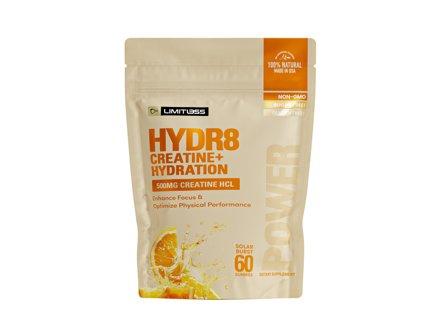 HYDR8 Creatine + Hydration Performance gummies