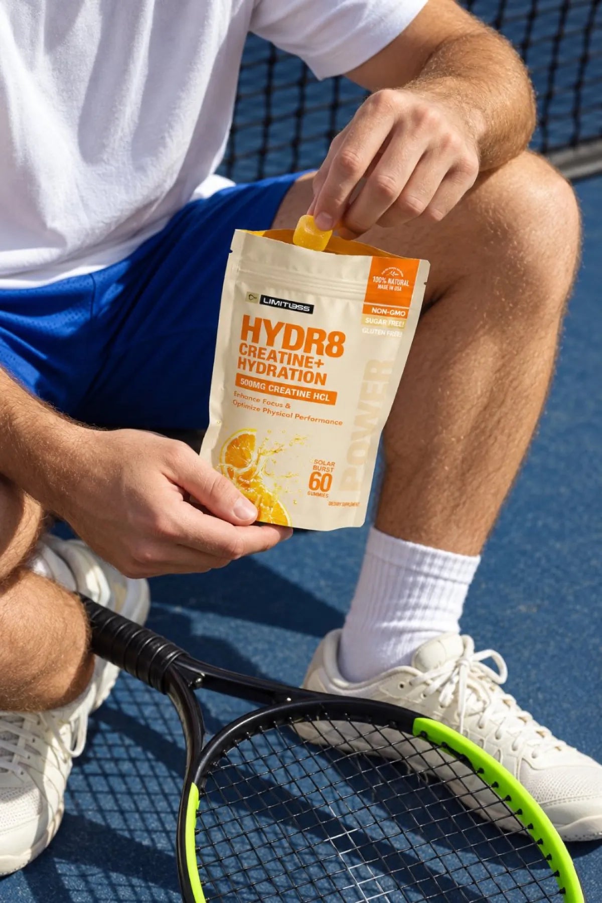 HYDR8 after a tennis session