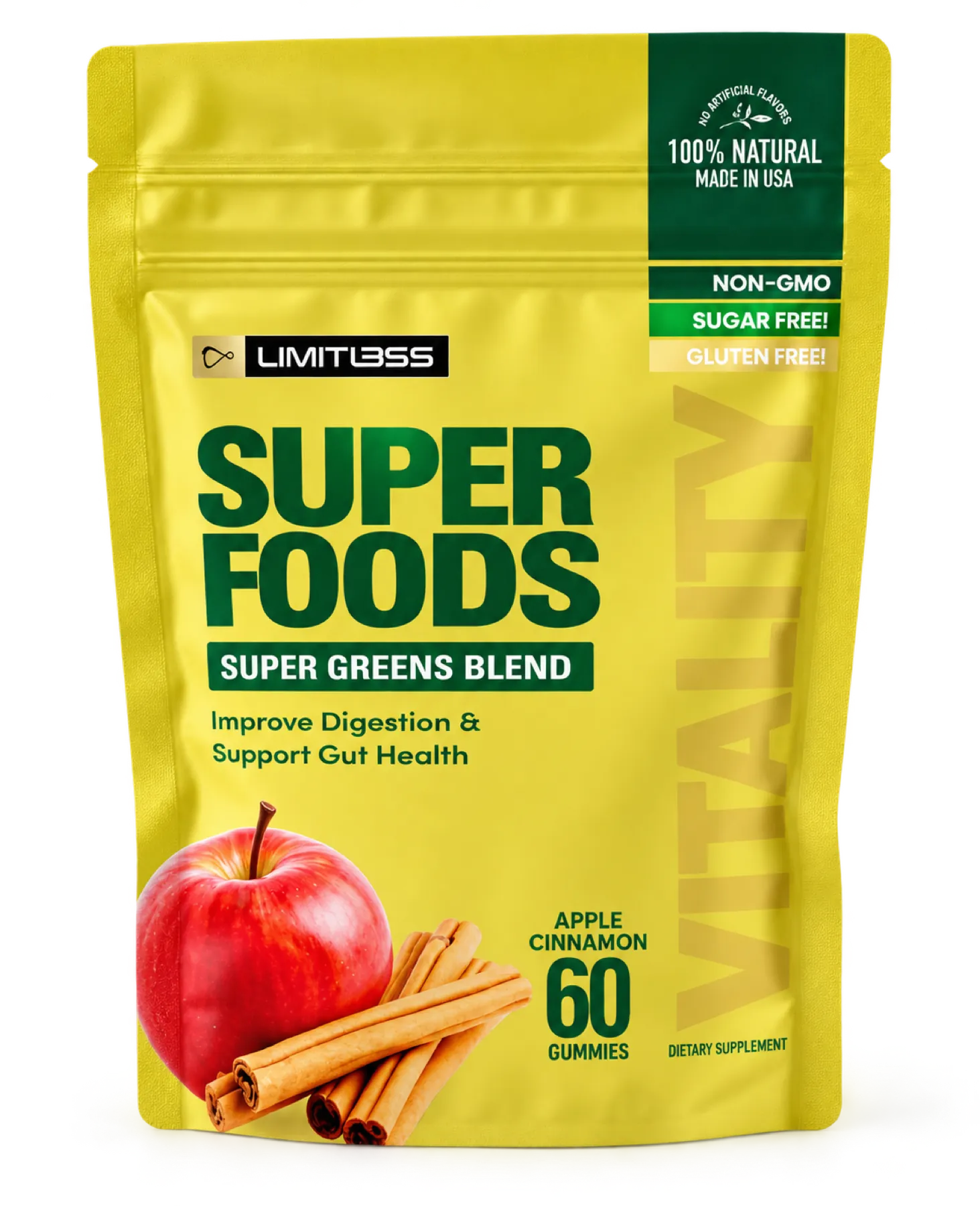 Super Greens Gummies pouch